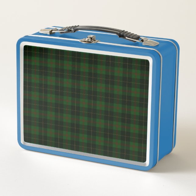 Lunch Box Motif écossais vert tartan plaid (Devant)