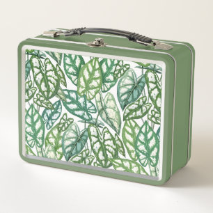Lunch Box Motif Feuille vert tropical
