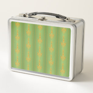 Lunch Box Motif floral baroque avec bordure