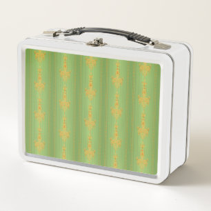 Lunch Box Motif floral baroque avec bordure