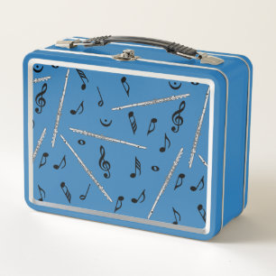 Lunch Box Motif Flute Music Note