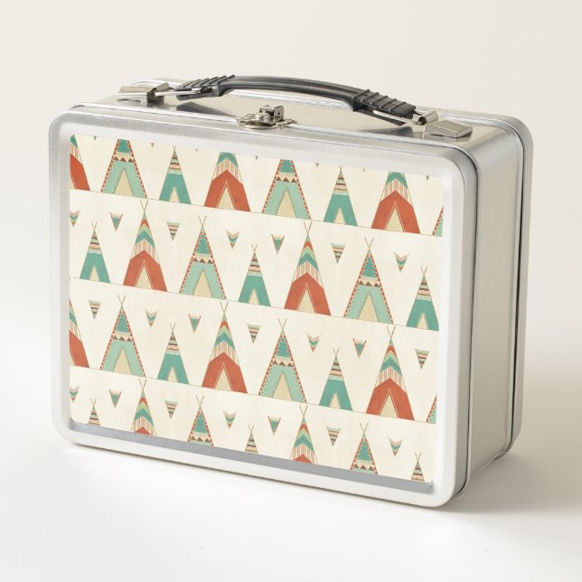 Lunch Box Motif géométrique de Teepee d'étape | de Geo de (Devant)
