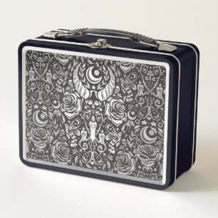 Lunch Box Motif gothique monochrome