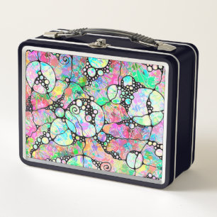 Lunch Box Motif Peint À La Main Et Numériquement Art 31