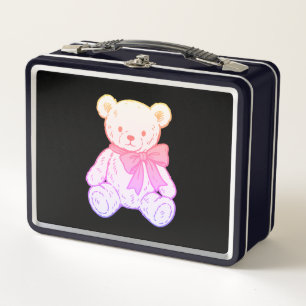 Lunch Box Motif sans couture d'ours en peluche mignon créati