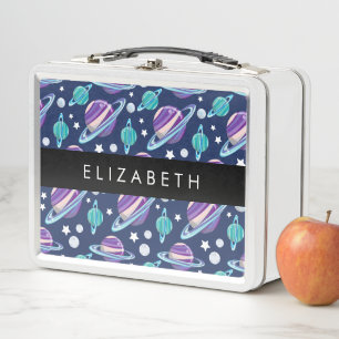 Lunch Box Motif spatial, Planètes, Étoiles, Galaxie, Votre n