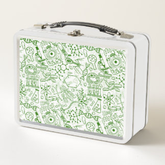 Lunch Box Motif vert de biologie