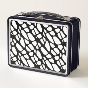 Lunch Box Motif Web gothique noir et blanc