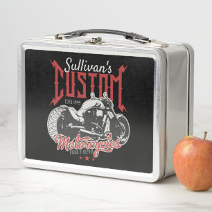 Lunch Box Moto personnalisé Big Bad Bike Bike Garage