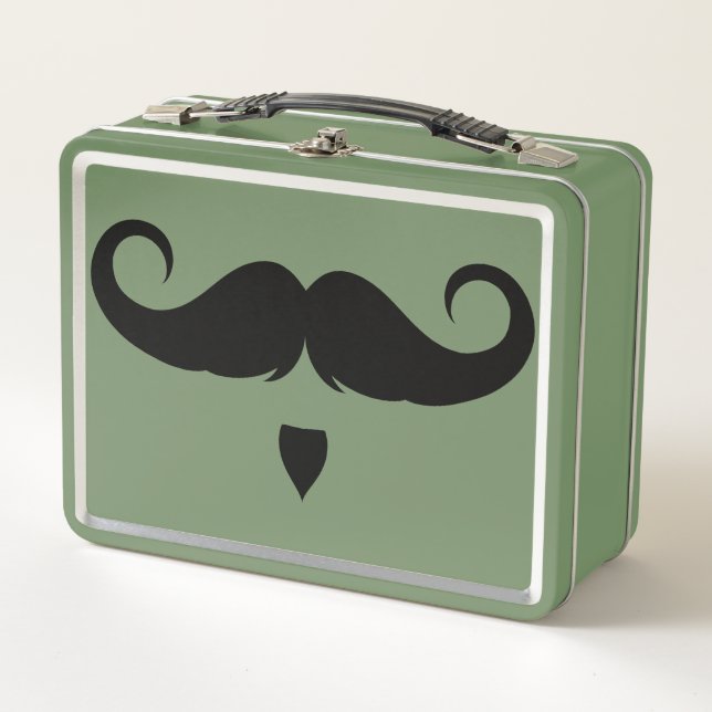 Lunch Box Moustache guidon personnalisable (Devant)