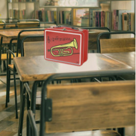 Lunch Box Musique torride Dessin de trompette du personnel |
