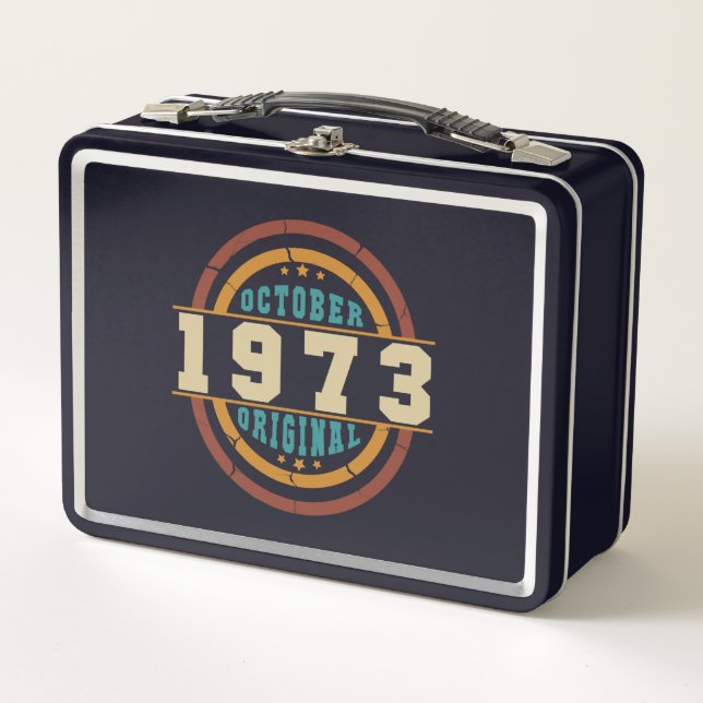 Lunch Box Né Octobre 1973 Original Retro (Devant)