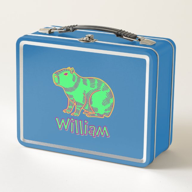 Lunch Box Neon Capybara  (Devant)