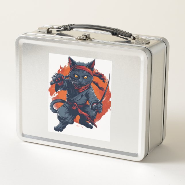Lunch Box Ninja Chat furtive (Devant)
