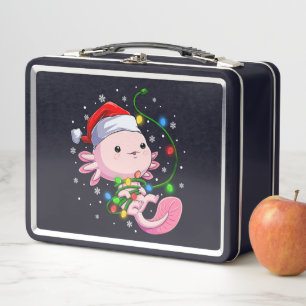 Lunch Box Noël Axolotl Santa Chapeau éclaire Japonais mignon