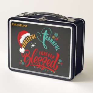 Lunch Box Noël chrétien RECONNAISSANT RECONNAISSANT BÉNI