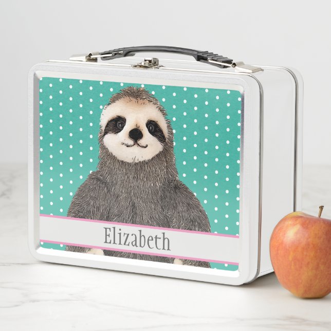 Lunch Box Nom animal mignon personnalisé (En situation)