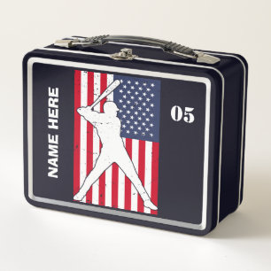 Lunch Box Nom de base-ball Vintage personnalisé