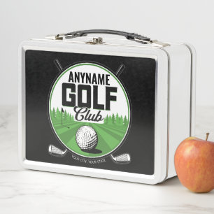 Lunch Box NOM personnalisé Golfing Pro Golf Club Player