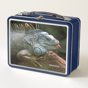 Lunch Box Nom personnalisé Iguane