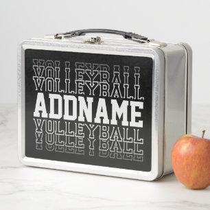 Lunch Box NOM PERSONNALISÉ Vanisant Volleyball Logo Joueur d