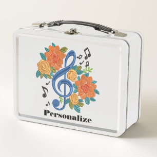 Lunch Box Notes musicales Clé musicale personnalisée