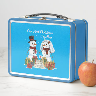 Lunch Box Notre premier Noël ensemble   Bonhomme de neige je