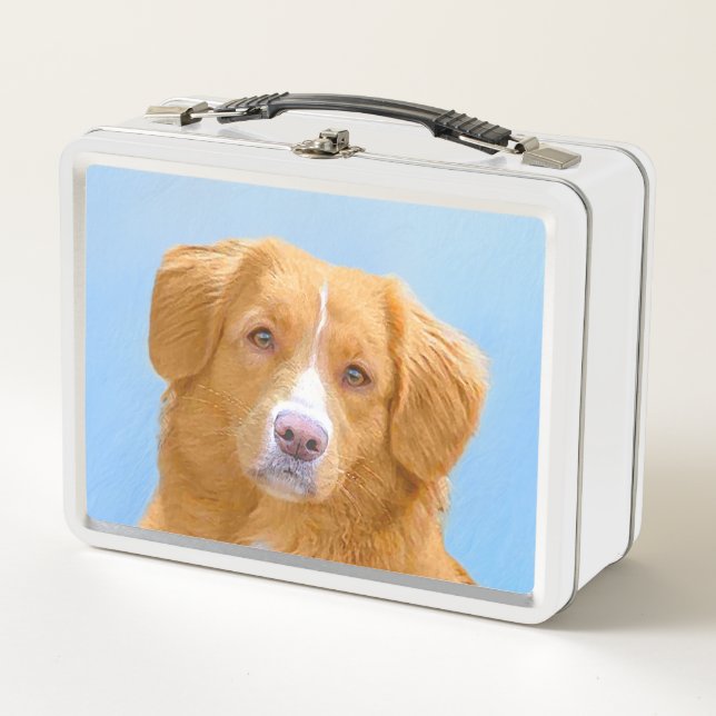 Lunch Box Nouvelle-Écosse Peinture de chien pour ramper le c (Devant)