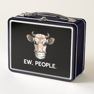 Lunch Box Nouvelle Vache Portant Médicale Masque Visage Cad
