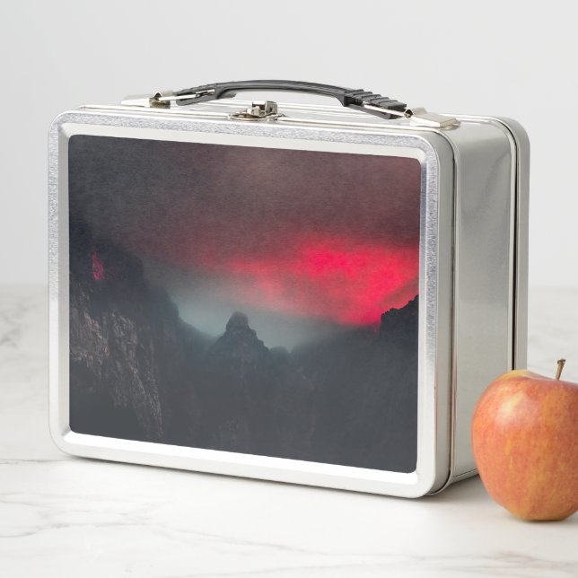 Lunch Box Nuages brûlants, brouillard et montagnes (En situation)