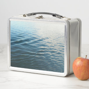 Lunch Box Nuances d'eau bleue Photographie de la nature Abst