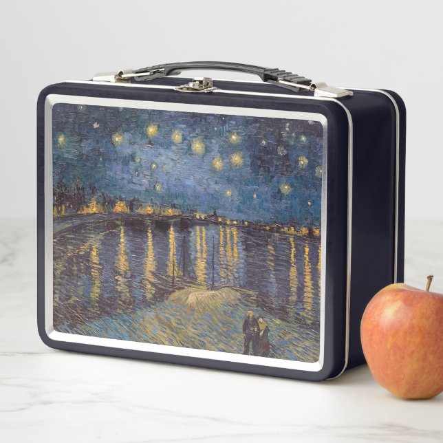 Lunch Box Nuit étoilée sur le Rhône par Vincent Van Gogh (En situation)