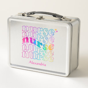 Lunch Box "Nurse" en Elegant Rainbow Colors