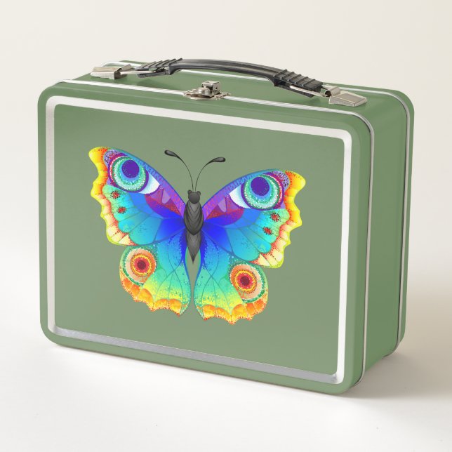Lunch Box Oeil de paon arc-en-ciel (Devant)