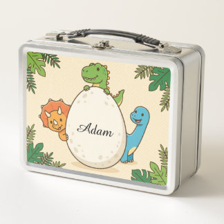 Lunch Box Œuf de dinosaure personnalisé de la jungle mignon