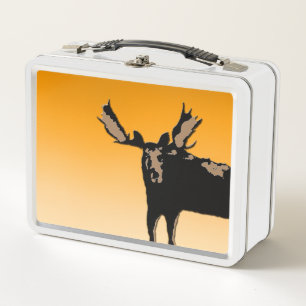 Lunch Box Oie au coucher du soleil - Art original de la faun