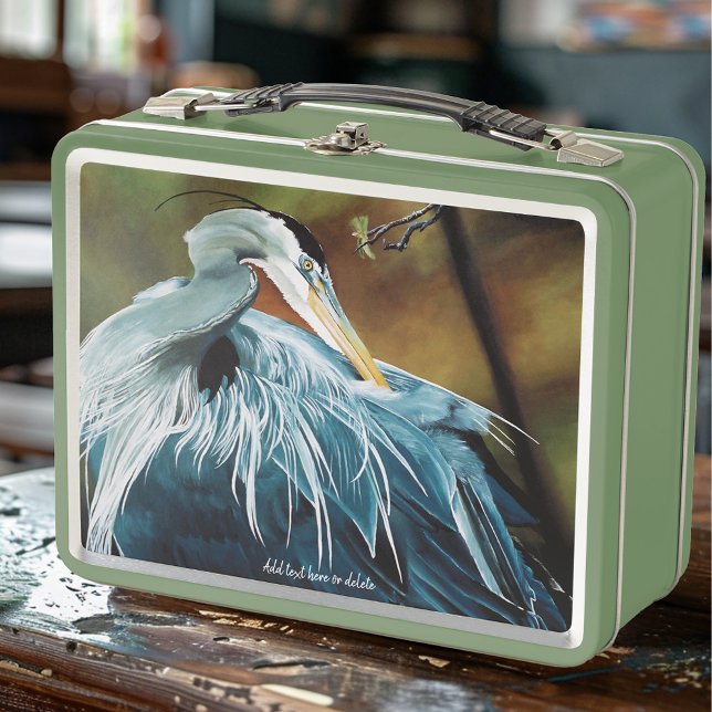 Lunch Box Oiseau de héron bleu (Créateur téléchargé)
