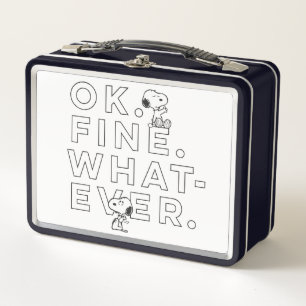 Lunch Box "Ok. Fine. Whatever." - Snoopy