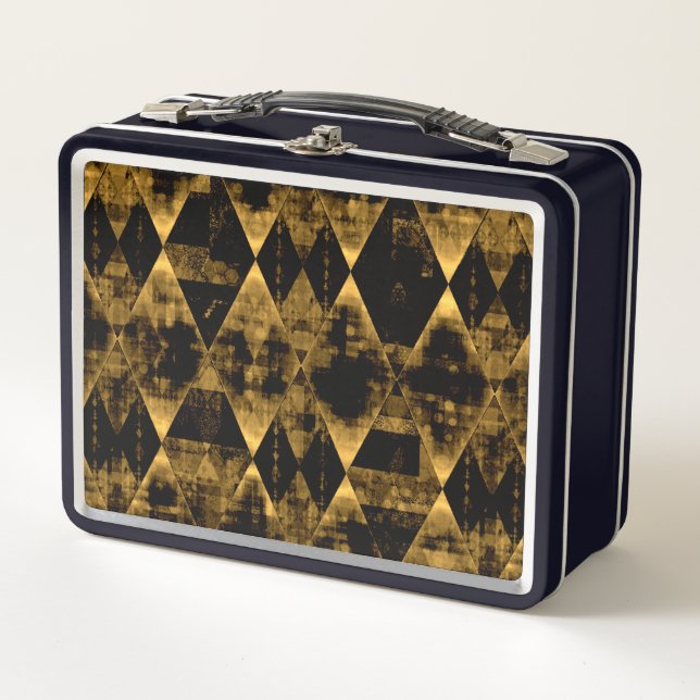 Lunch Box Or erratique et diamants noirs (Devant)