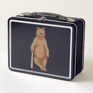 Lunch Box Ours au baseball avec batte de baseball