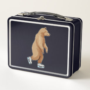 Lunch Box Ours au patinage sur glace avec patins sur glace