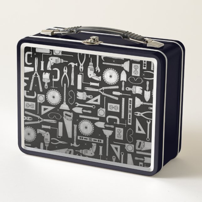 Lunch Box Outils d'atelier Black & Silver (Devant)