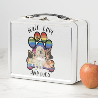 Lunch Box Paix, Amour et Chiens