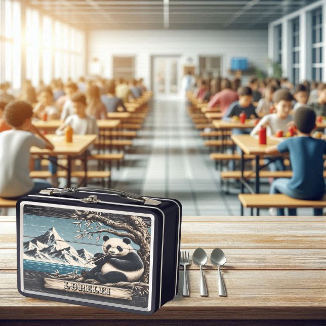 Lunch Box Panda's Mountain Perch : Repose de Bambou (Créateur téléchargé)