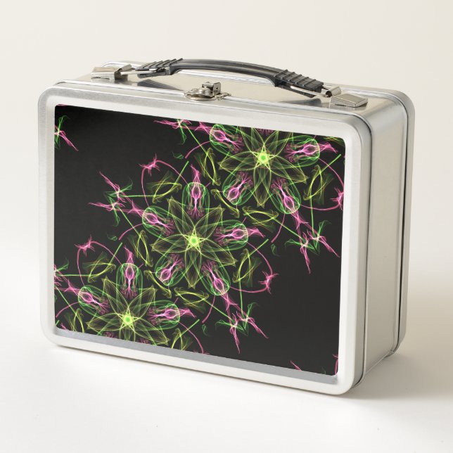 Lunch Box Panier-repas classique en métal avec le mandala (Devant)