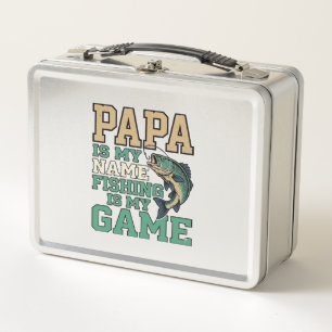 Lunch Box Papa la pêche est mon jeu conception de chemise vi