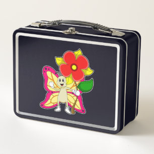 Lunch Box Papillon à fleurs