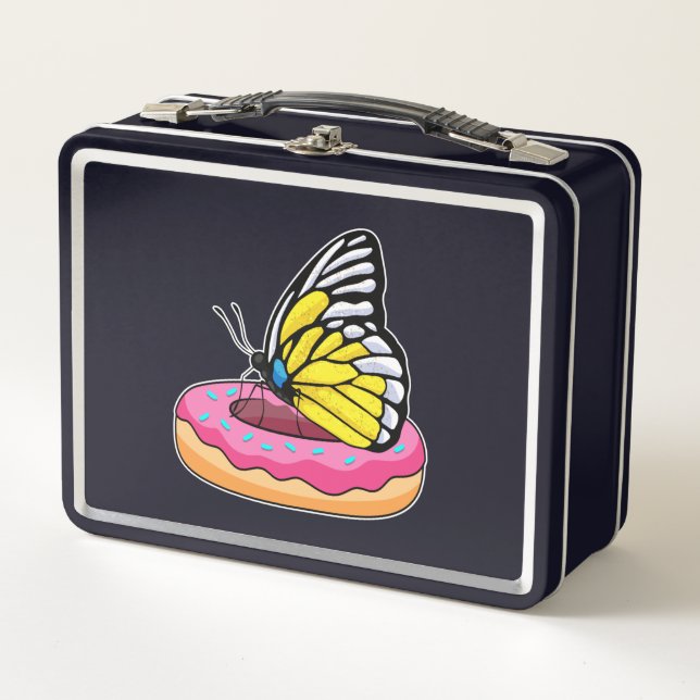 Lunch Box Papillon avec Donut (Devant)