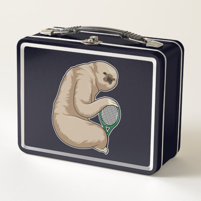 Lunch Box Parcours de tennis avec raquette de tennis (Devant)