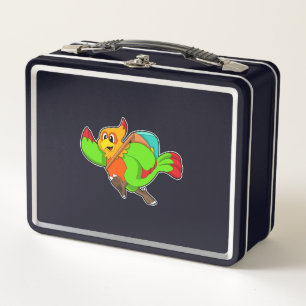 Lunch Box Parrot as Hiker